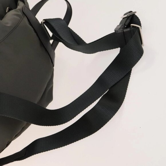 PRADA Backpack Nylon Gray Silver Auth yk19217 - Picture 8 of 16